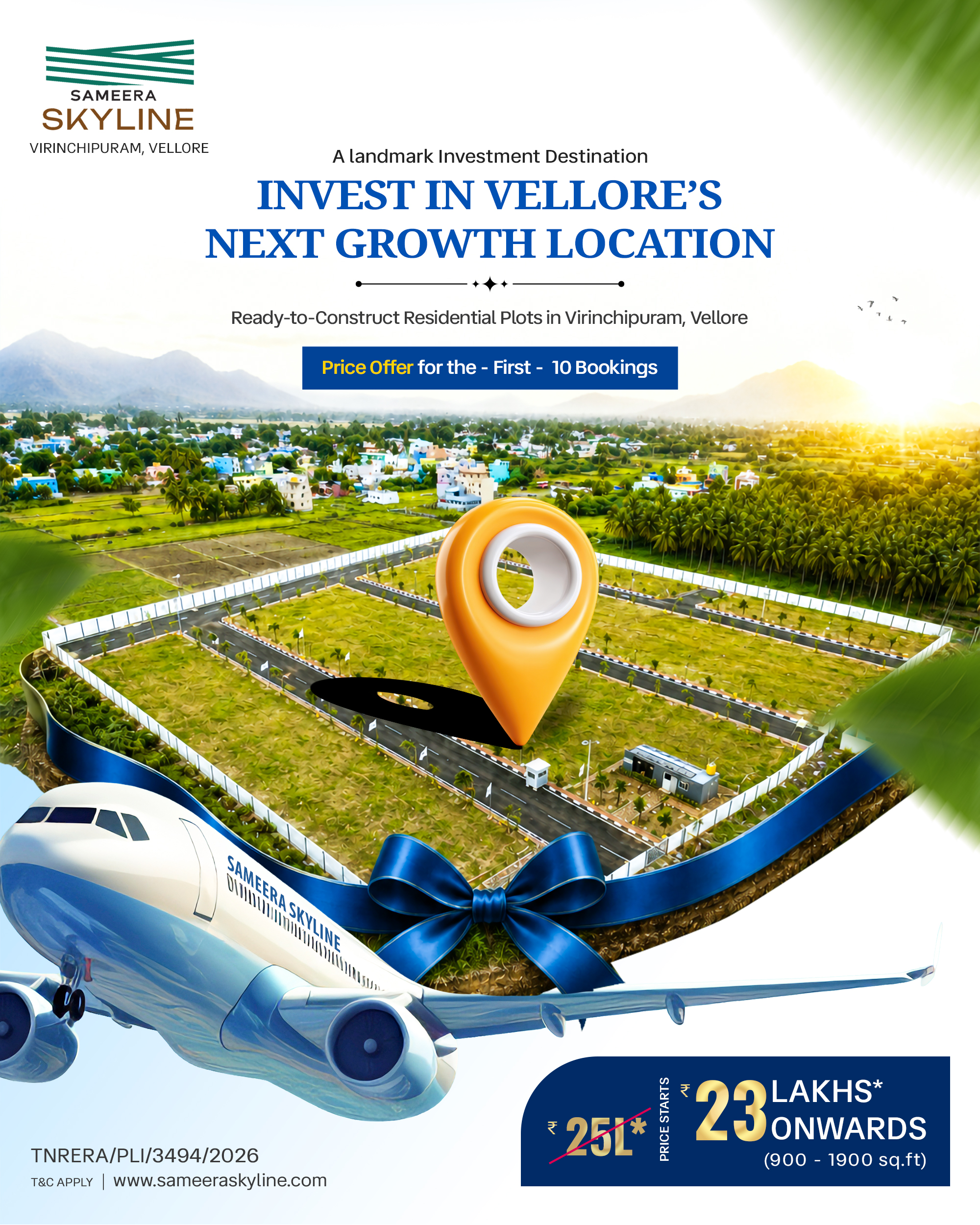 Sameera Skyline Virinchipuram Vellore promotional poster